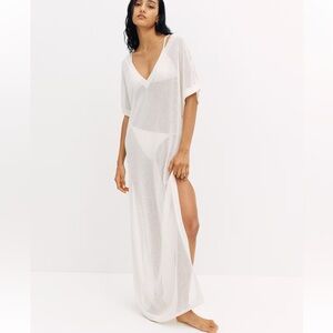 H&M POINTELLE-KNIT BEACH DRESS